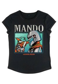 Star Wars STAR WARS: MANDALORIAN FOUND YOU - Triko s potiskem - black