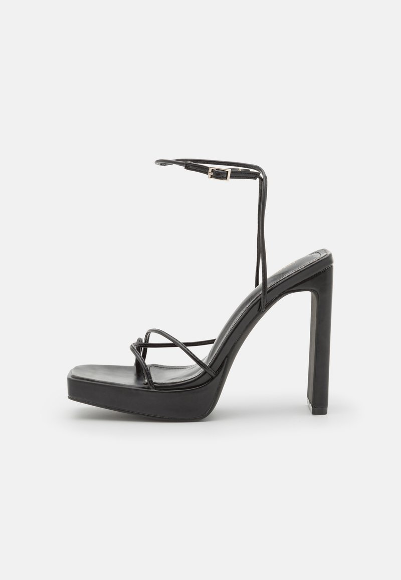 DeeZee Sandalen met plateauzool zwart