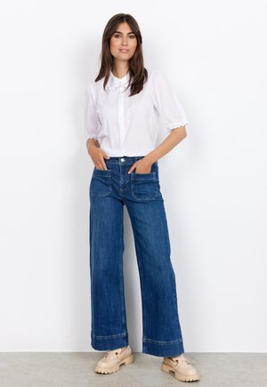 SC-KIMBERLY - Flared Jeans - dark blue denim