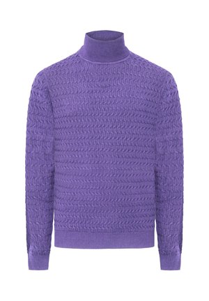Striktrøje - purple solid