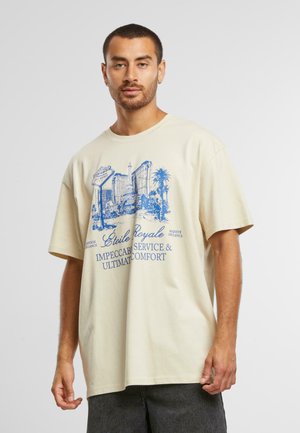 Print T-shirt - sand
