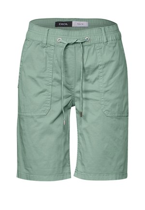 Cecil TWILL IM WASHED-LOOK - Shorts - grün