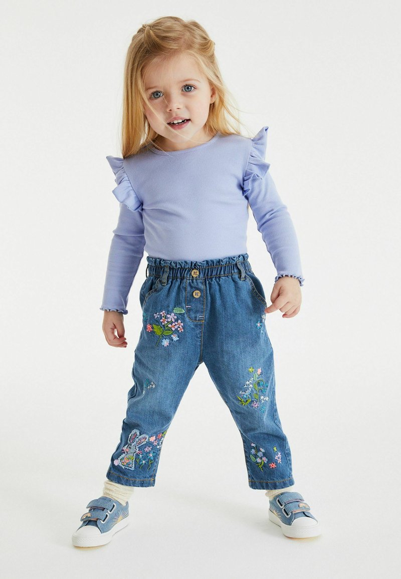 Next BEAR CHARACTER MOM JEANS - Karcsúsított farmerek - blue bunny