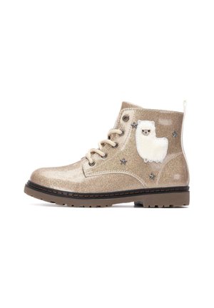 Botines con cordones - beige