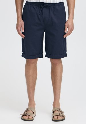Solid SDLINAU LINEN MIX - Rövidnadrágok - insignia blue