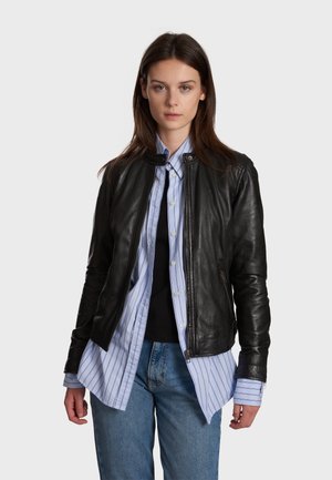 KARINE - Leather jacket - black