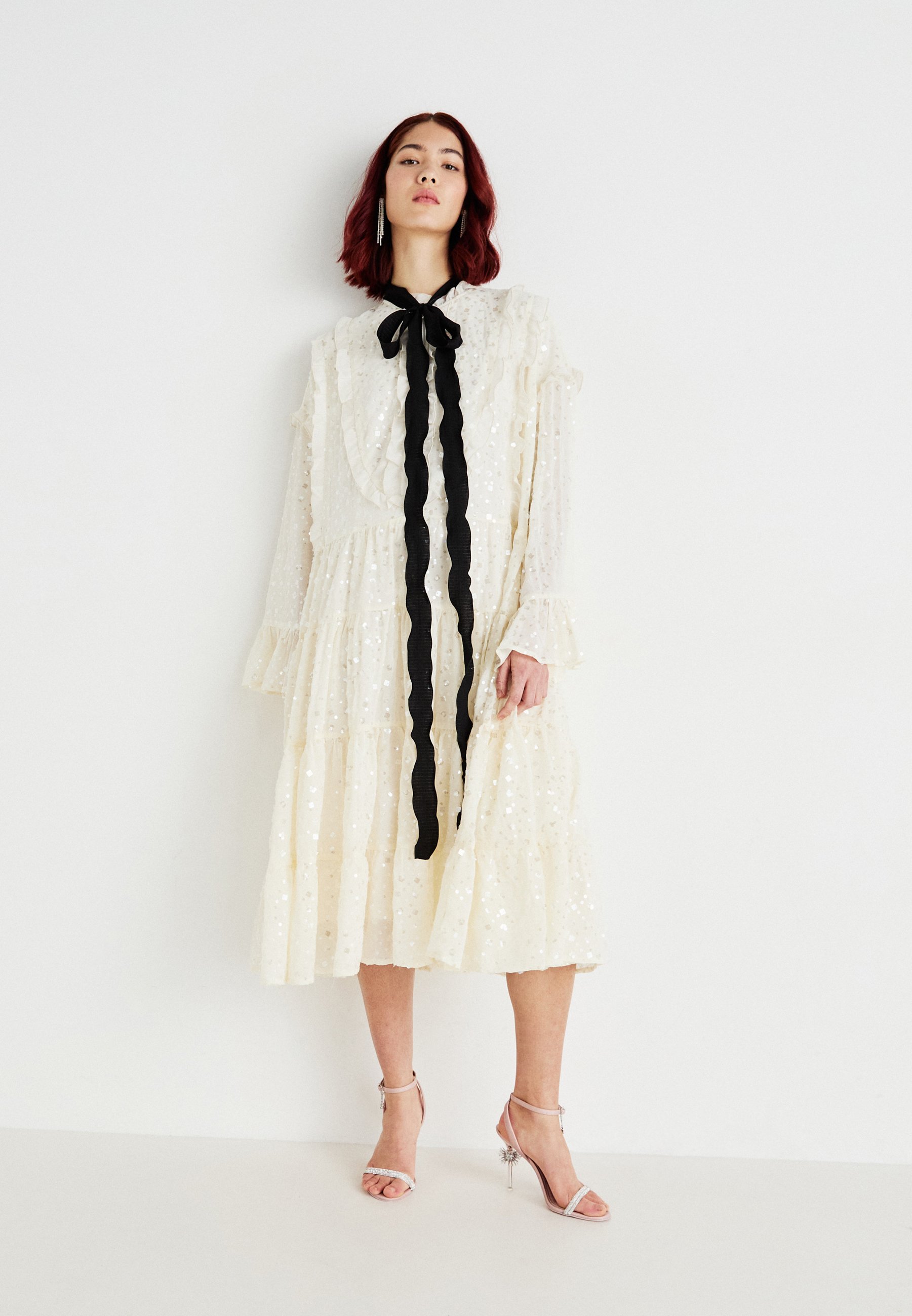 white christmas dresses Skipper Trim Midi Dress – Sister Jane main image 1