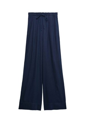 Marks & Spencer, RICH DRAWSTRING WIDE LEG  - Broek - navy