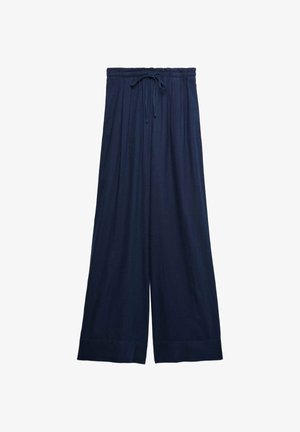 Marks & Spencer, RICH DRAWSTRING WIDE LEG - Pantalon classique - navy