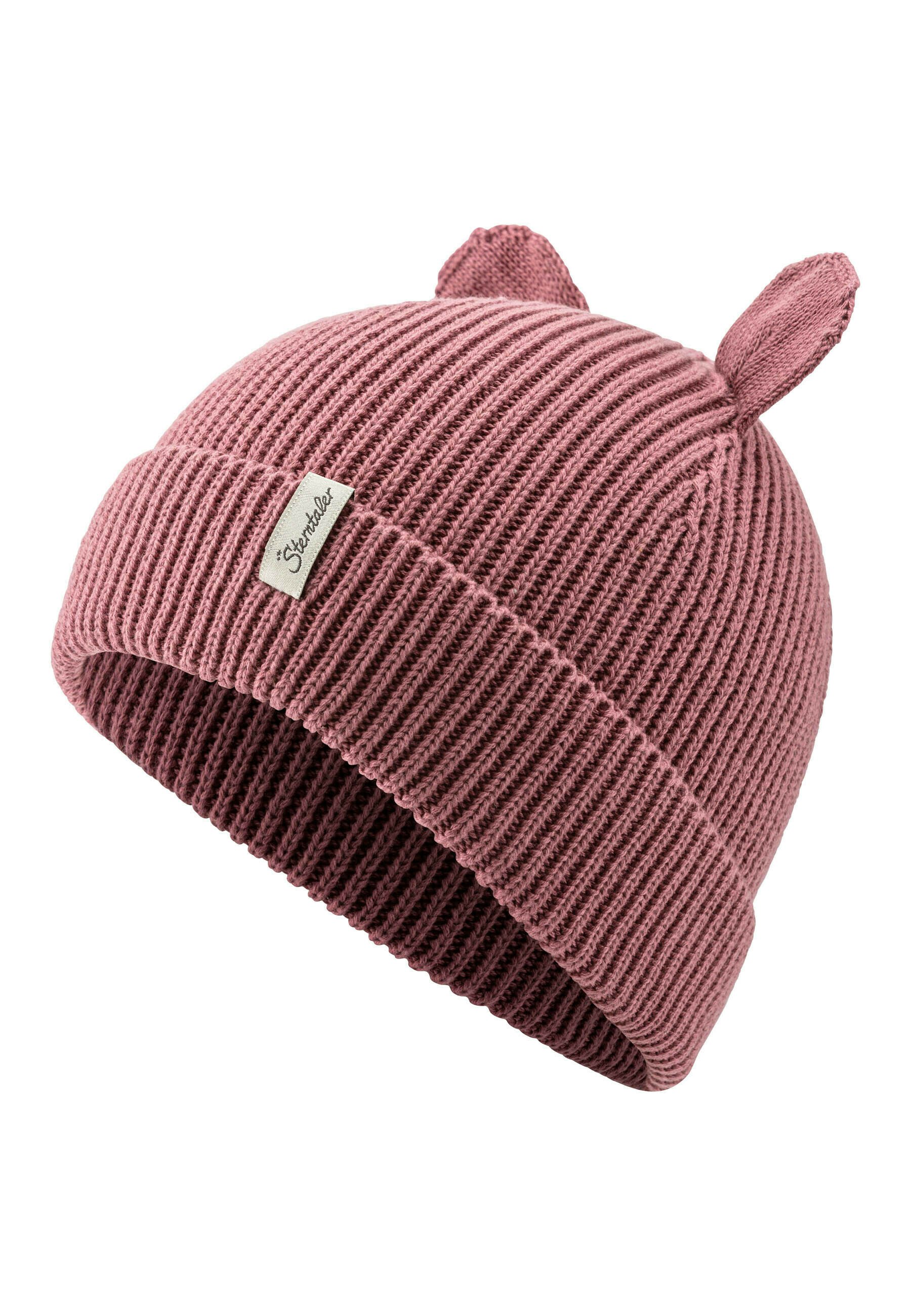 Sterntaler Baby-Mütze 'Inka' Mit Öhrchen – Rosa, Gefüttert Mit Baumwoll-Fleece, Für Mädchen