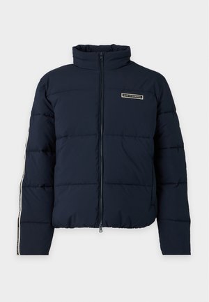 EA7 Emporio Armani, TRAIN LOGO SERIES TAPE JACKET - Vinterjakker - blue