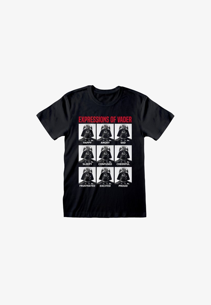 Henry Tiger STAR WARS EXPRESSIONS OF VADER - Triko s potiskem - black