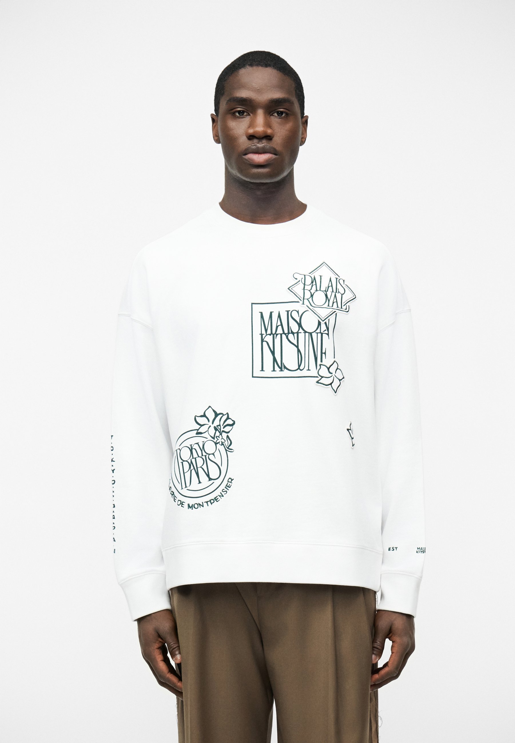スウェット Maison Kitsune FOX STAMP SWEATSHIRT L Maison Kitsune FOX STAMP SWEATSHIRT L Maison Kitsuné Fox Sweater