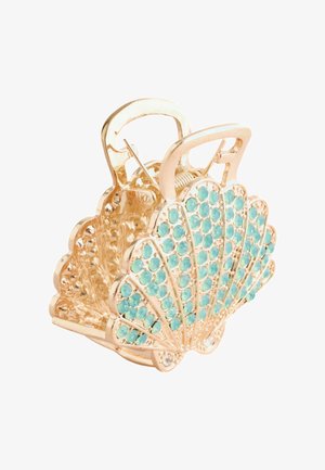 Next, SPARKLE SHELL CLAW CLIP - Hair styling accessory - gold-coloured