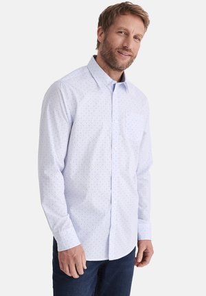 HUGH LANGARM REGULAR FIT - Shirt - white stripe dots