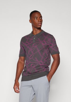 GOLF OUTLINE  - Polo shirt - granite/claret purple