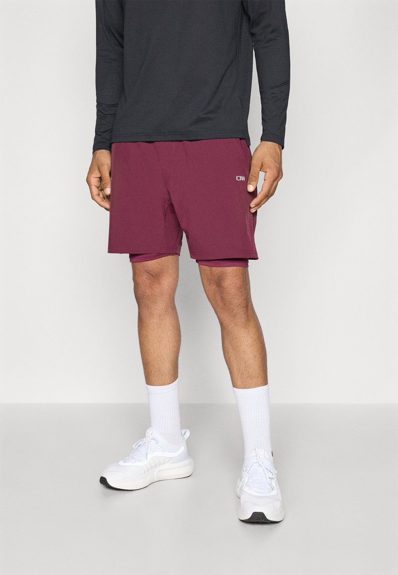 ICANIWILL WORKOUT SHORTS MEN - Calções desportivos - dark mahogany