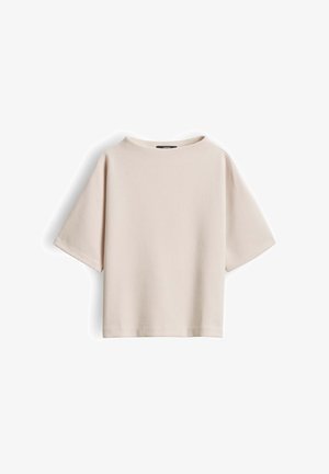 someday., RELAXED FIT RIBBED TEXTURE - T-shirt basic - mellow mélange