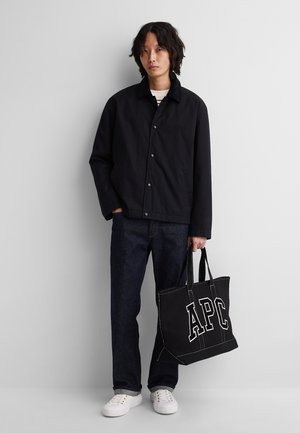 GAP, GAP X A.P.C. LOGO TOTE BAG - Bolso de mano - black