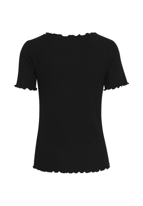 PIECES Pcnicca SS O-Collo Top Noos - T-Shirt Donna Slim Fit In Tessuto Costina