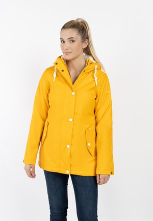 DREIMASTER REGENJACKE MIT WEBPELZFUTTER IN TEDDYOPTIK DRYMASTER - Outdoorjakke - sonnengelb