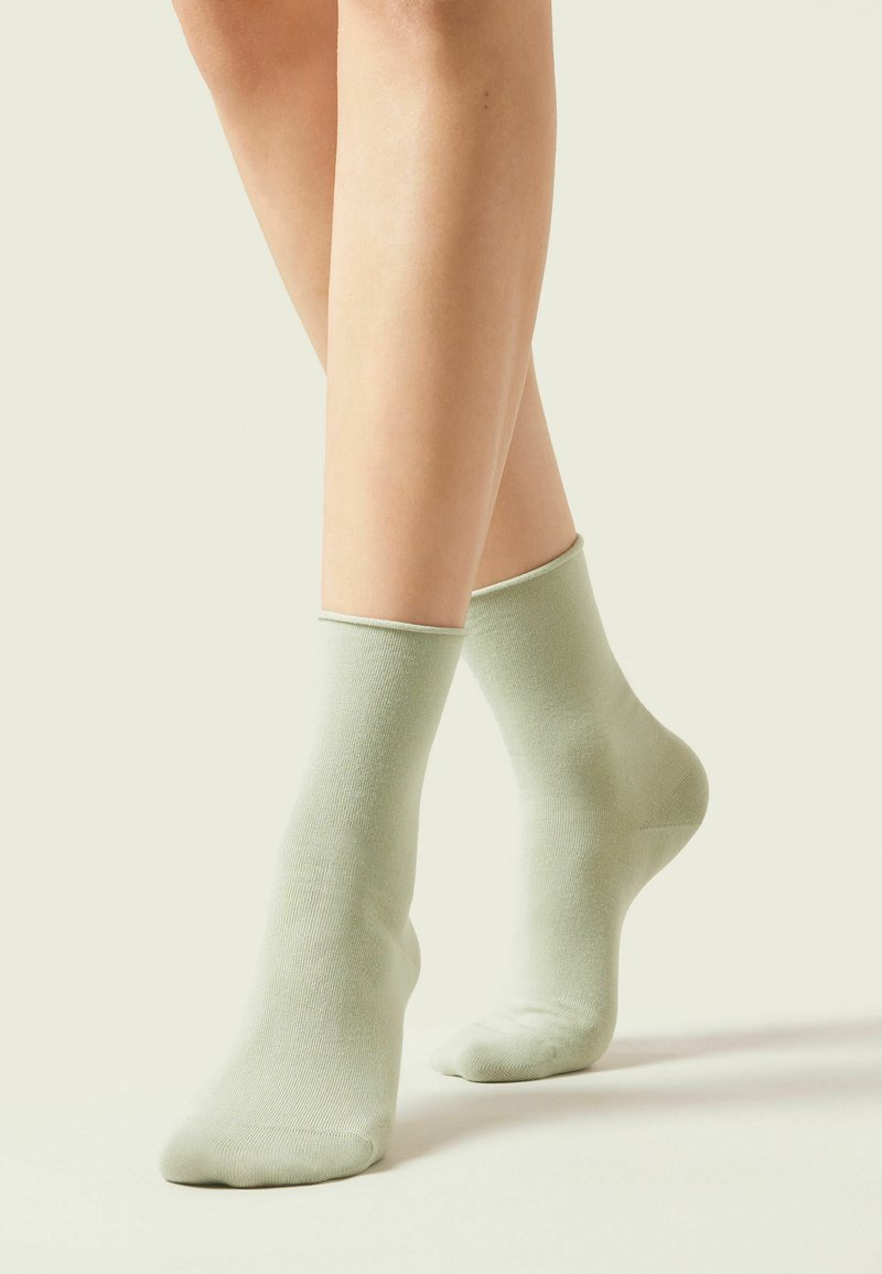Calzedonia MIT UMSCHLAG - Socken - Green