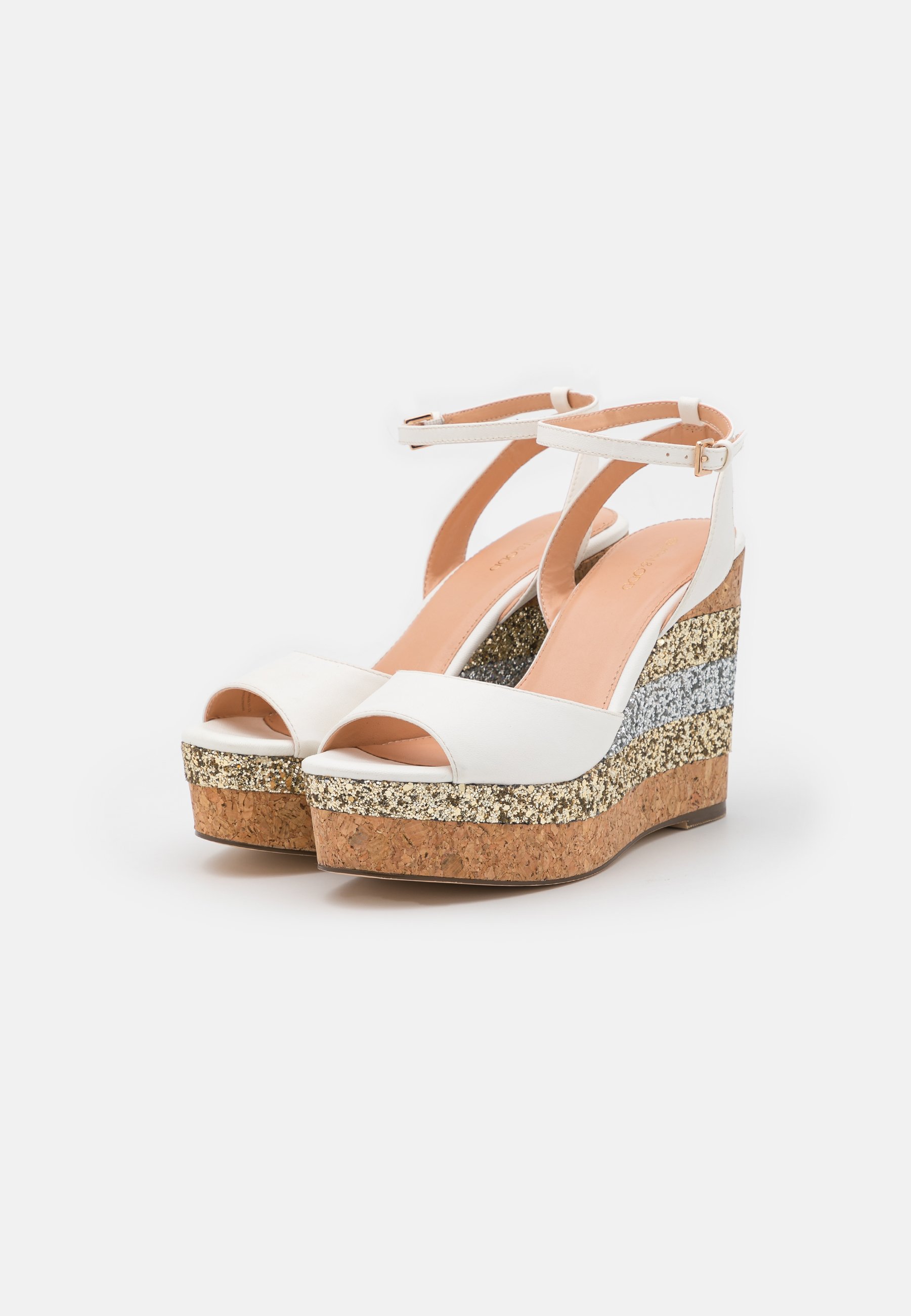 Even\u0026Odd Sandalen met plateauzool - white/wit - Zalando.be