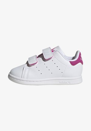 adidas Originals STAN SMITH COMFORT CLOSURE KIDS - Παπούτσια μωρού - ftwr white ftwr white semi lucid fuchsia