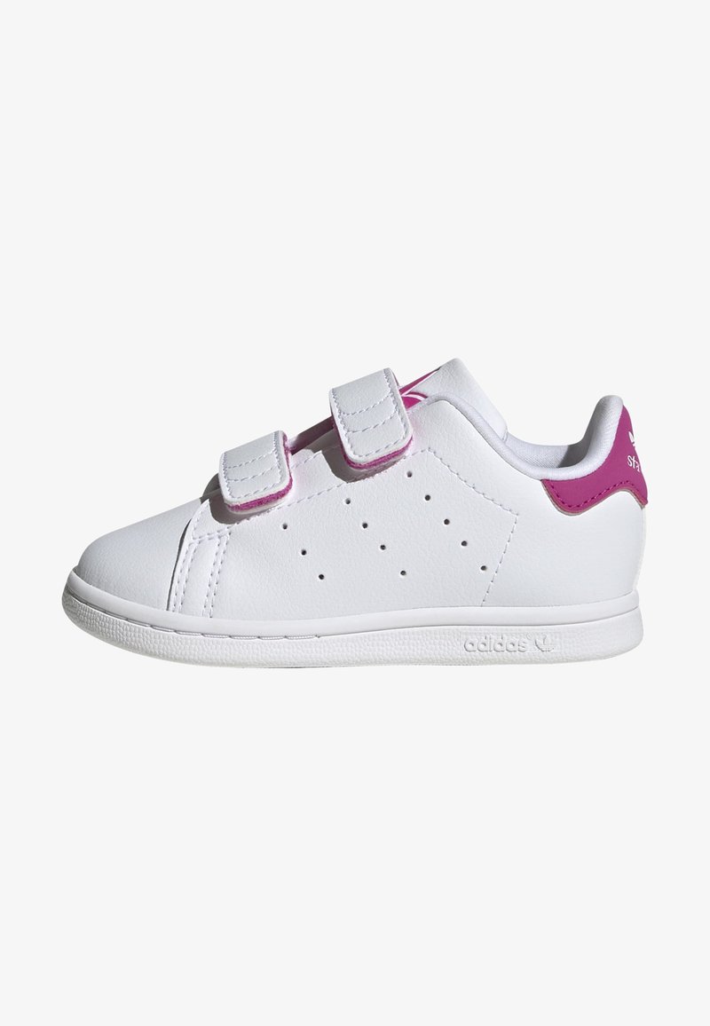 adidas Originals STAN SMITH COMFORT CLOSURE KIDS - Παπούτσια μωρού - ftwr white ftwr white semi lucid fuchsia