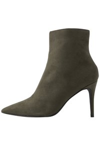 Anna Field Kotníková obuv na vysokém podpatku - dark green
