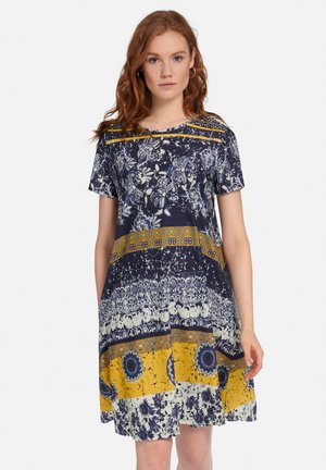 Day dress - marine/maisgelb