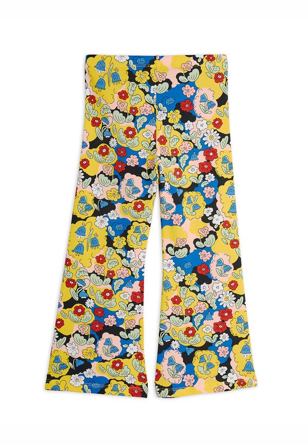 FLOWERS FLARED TROUSERS UNISEX - Leggings - Trousers - multi2