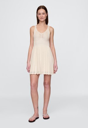 GAP CORSET DRESS - Dnevna obleka - ivory frost