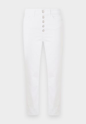 KOONS POCKETS LOOSE FIT JEWEL BUTTONS - Straight leg jeans - white