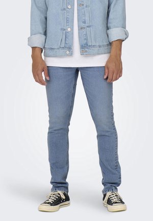 Jeans slim fit - light-blue denim