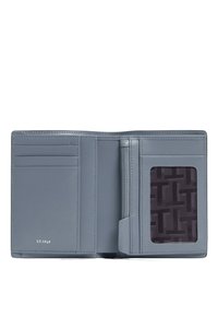 Le Tanneur VERTICAL ZIPPÉ 2 VOLETS EMILE MONOGRAMME - Monedero - grey