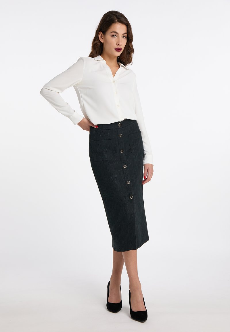 faina DULCEY - Pencil skirt - schwarz/black - Zalando.de