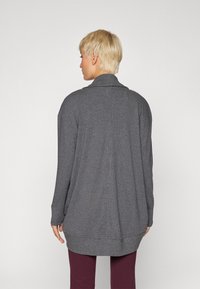 Athleta COASTER COCOON WRAP - Fleecejacke - charcoal grey heather