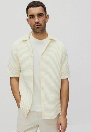TOM OVERSIZED STRUCTURE POLO SHIRT - Overhemd - off white