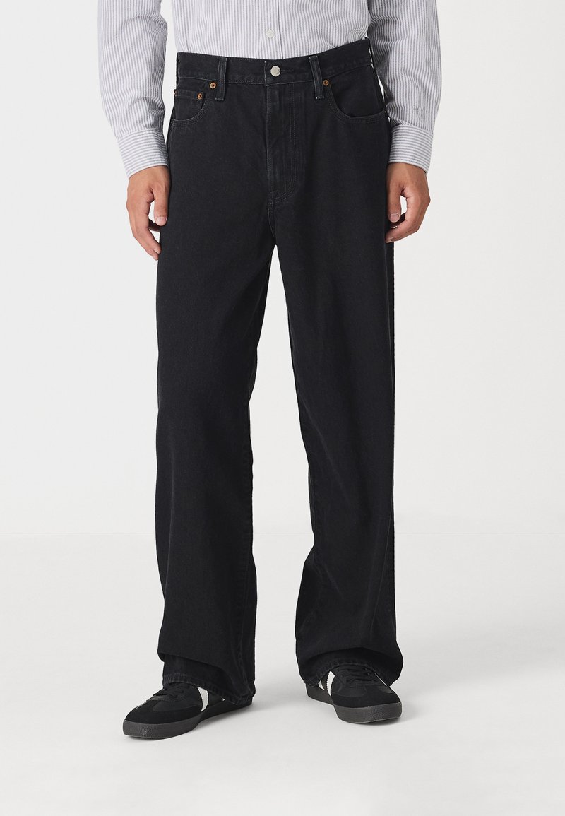 Abercrombie & Fitch ULTRA BAGGY - Vaqueros boyfriend - black