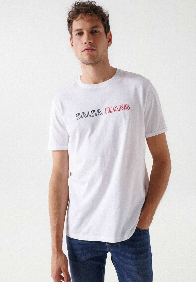 Salsa Jeans TShirt print weiß Zalando.de