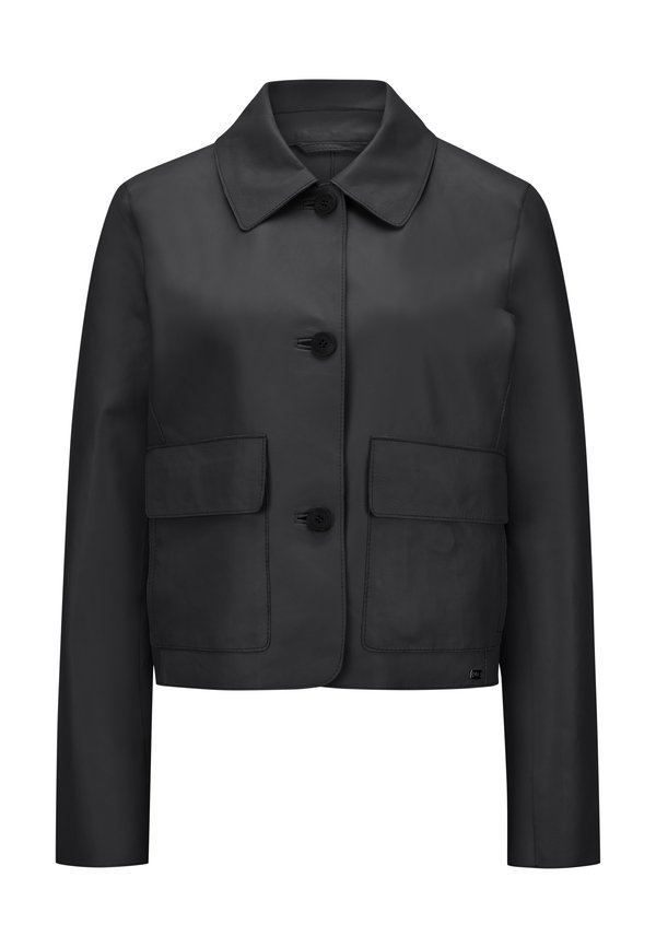 MSLILLY - Lederjacke - schwarz