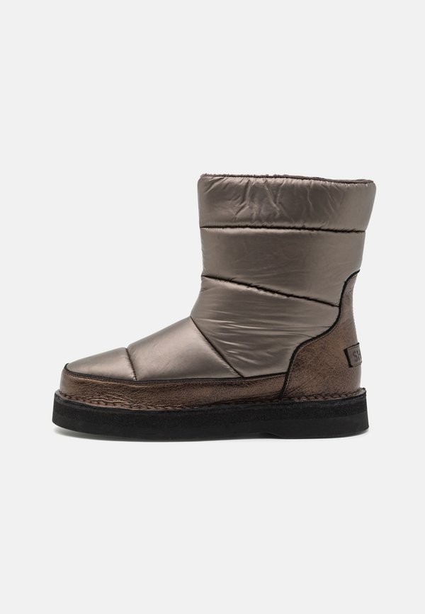 Platform ankle boots - bronze2