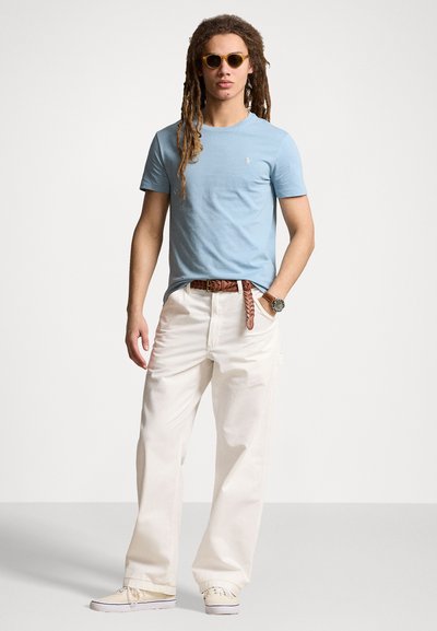 Polo Ralph Lauren CUSTOM SLIM FIT JERSEY CREWNECK T-SHIRT - Paprasti marškinėliai - vessel blue