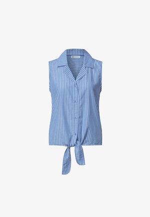 Street One, BLOUSE TOP WITH BOWLING-KRAGEN AND KNOTEN - Chemisier - original blue