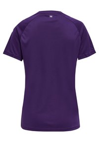 Hummel XK CORE POLY - T-shirts print - acai white