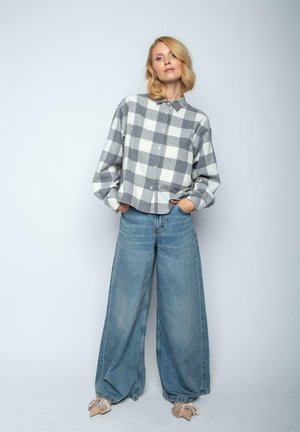 Emily van den Bergh Hemdbluse - grey white check