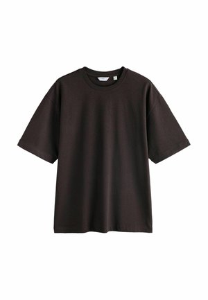 Next, RELAX FIT HEAVYWEIGHT T-SHIRT.  - REGULAR FIT - T-Shirt basic - brown marl