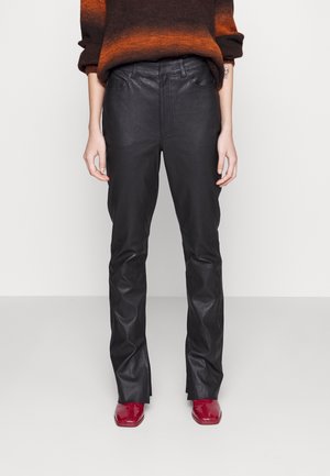 Leren broek - black