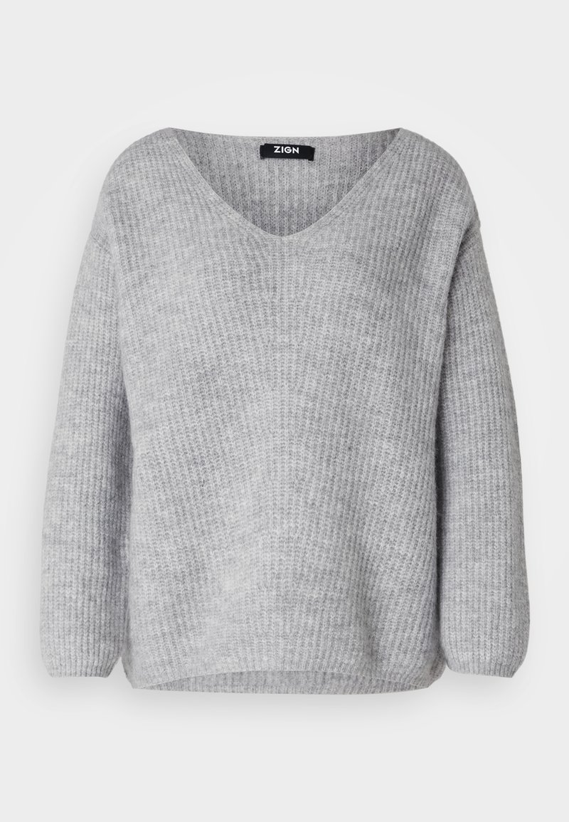 Zign Trui lichtgrijs gemêleerd Zign Trui lichtgrijs gemêleerd